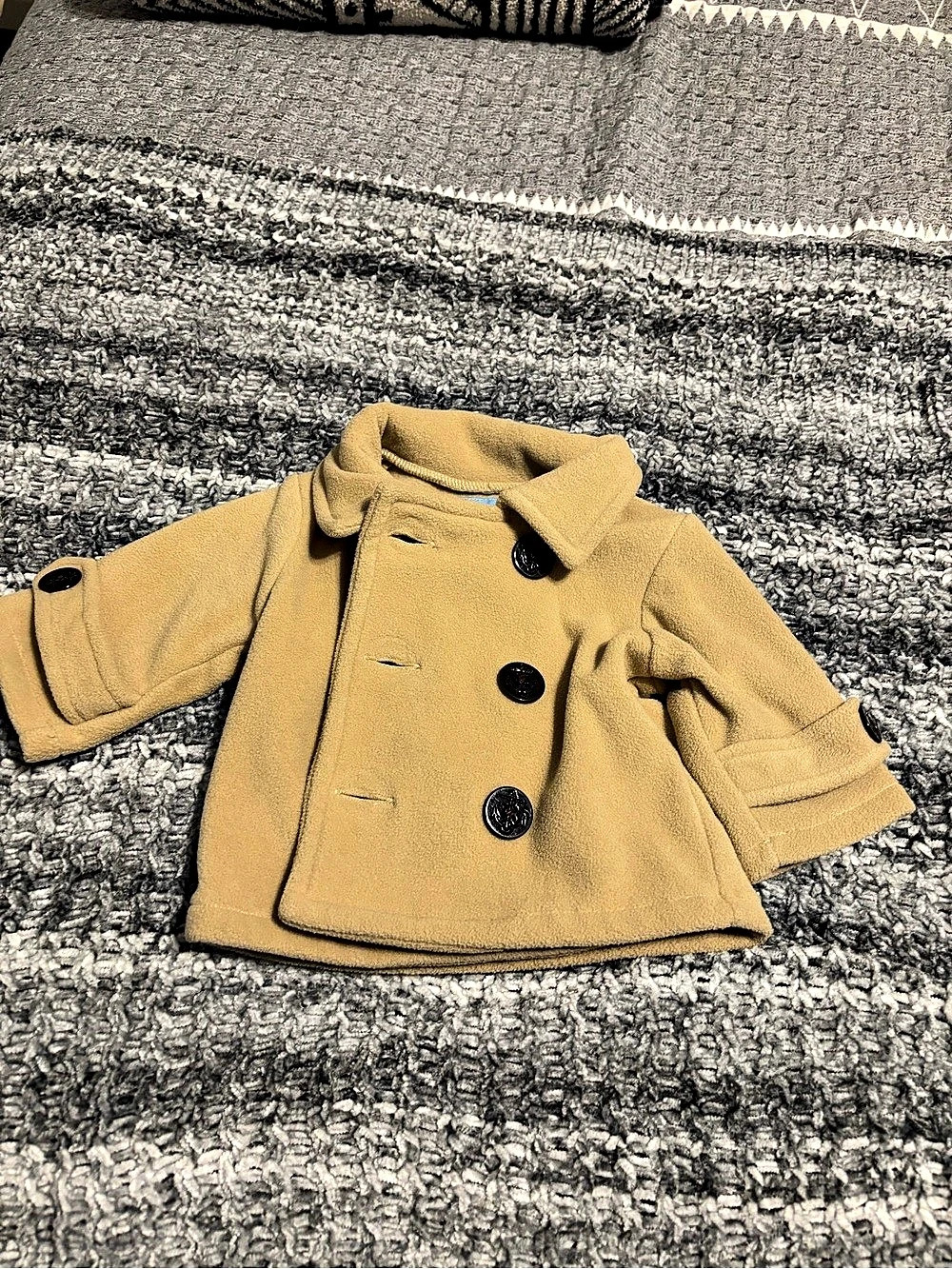 Kids Brown Pea Coat
